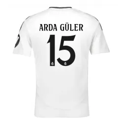 Real Madrid Arda Guler 15 Shirt Heren Thuis 2024/25 Real Madrid Arda Guler 15 Shirt Heren Thuis 2024/25