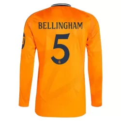 Real Madrid Bellingham 5 Shirt Heren Uit 2024/25 Lange Mouw Real Madrid Bellingham 5 Shirt Heren Uit 2024/25 Lange Mouw