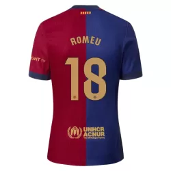 FC Barcelona Romeu 18 Shirt Heren Thuis 2024/25 FC Barcelona Romeu 18 Shirt Heren Thuis 2024/25