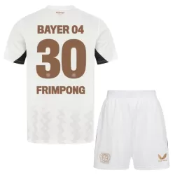 Bayer Leverkusen Jeremie Frimpong 30 Tenue Kind Uit 2024/25 Bayer Leverkusen Jeremie Frimpong 30 Tenue Kind Uit 2024/25