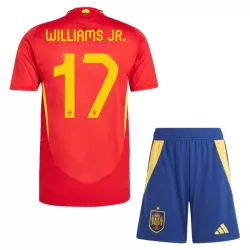 Spanje Williams JR 17 Tenue Kind Thuis EK 2024 Spanje Williams JR 17 Tenue Kind Thuis EK 2024
