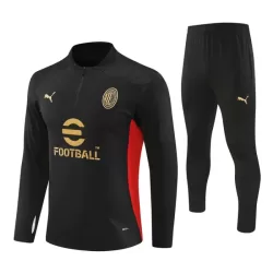 AC Milan Trainingssweaterset Heren 2024/25 Kwartrits Zwarte AC Milan Trainingssweaterset Heren 2024/25 Kwartrits Zwarte