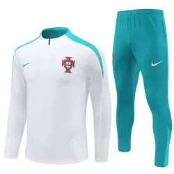 Portugal Trainingssweaterset Heren 2024/25 Kwartrits Witte Portugal Trainingssweaterset Heren 2024/25 Kwartrits Witte