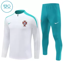 Portugal Trainingssweaterset Kind 2024/25 Kwartrits Witte Portugal Trainingssweaterset Kind 2024/25 Kwartrits Witte