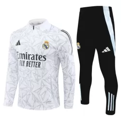 Real Madrid Trainingssweaterset Heren 2024/25 Kwartrits Witte Real Madrid Trainingssweaterset Heren 2024/25 Kwartrits Witte
