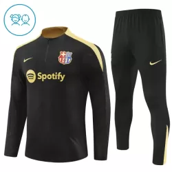 Barcelona Trainingssweaterset Kind 2024/25 Kwartrits Zwarte Barcelona Trainingssweaterset Kind 2024/25 Kwartrits Zwarte