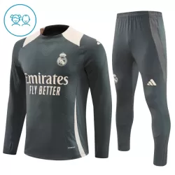 Real Madrid Trainingsshirt Pak Kind 2024/25 Grijze Real Madrid Trainingsshirt Pak Kind 2024/25 Grijze