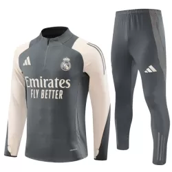 Real Madrid Trainingssweaterset Heren 2024/25 Kwartrits Grijze Real Madrid Trainingssweaterset Heren 2024/25 Kwartrits Grijze
