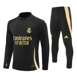 Real Madrid Trainingssweaterset Heren 2024/25 Kwartrits Zwarte Real Madrid Trainingssweaterset Heren 2024/25 Kwartrits Zwarte