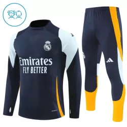 Real Madrid Trainingssweaterset Kind 2024/25 Kwartrits Grijze Real Madrid Trainingssweaterset Kind 2024/25 Kwartrits Grijze