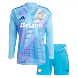 Aston Villa Keeper Tenue Kind 2024/25 Lange Mouw Blauwe Aston Villa Keeper Tenue Kind 2024/25 Lange Mouw Blauwe
