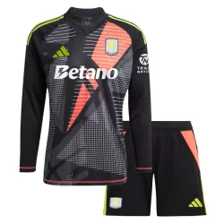 Aston Villa Keeper Tenue Kind 2024/25 Lange Mouw Zwarte Aston Villa Keeper Tenue Kind 2024/25 Lange Mouw Zwarte
