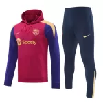 Barcelona Hoodie Trainingssweaterset Heren 2024/25 Rode