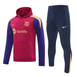 Barcelona Hoodie Trainingssweaterset Heren 2024/25 Rode