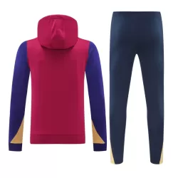 Barcelona Hoodie Trainingssweaterset Heren 2024/25 Rode
