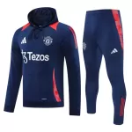 Manchester United Hoodie Trainingssweaterset Heren 2024/25 Grijze