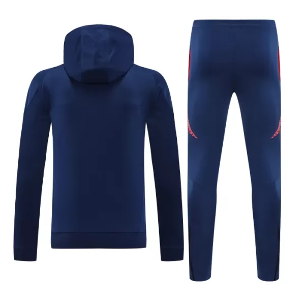 Manchester United Hoodie Trainingssweaterset Heren 2024/25 Grijze