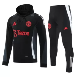 Manchester United Hoodie Trainingssweaterset Heren 2024/25 Grijze