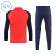 Manchester United Trainingssweaterset Kind 2024/25 Kwartrits Rode