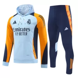 Real Madrid Hoodie Trainingssweaterset Heren 2024/25 Blauwe Real Madrid Hoodie Trainingssweaterset Heren 2024/25 Blauwe