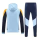 Real Madrid Hoodie Trainingssweaterset Heren 2024/25 Blauwe