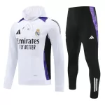 Real Madrid Hoodie Trainingssweaterset Heren 2024/25 Witte
