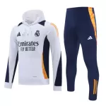 Real Madrid Hoodie Trainingssweaterset Heren 2024/25 Witte