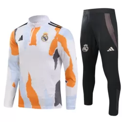 Real Madrid Trainingssweaterset Heren 2024/25 Kwartrits Witte Real Madrid Trainingssweaterset Heren 2024/25 Kwartrits Witte