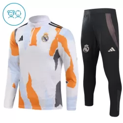 Real Madrid Trainingssweaterset Kind 2024/25 Kwartrits Witte Real Madrid Trainingssweaterset Kind 2024/25 Kwartrits Witte