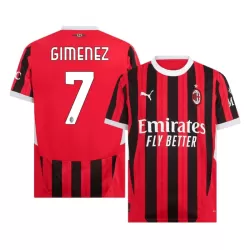 AC Milan Gimenez 7 Shirt Heren Thuis 2024/25 AC Milan Gimenez 7 Shirt Heren Thuis 2024/25