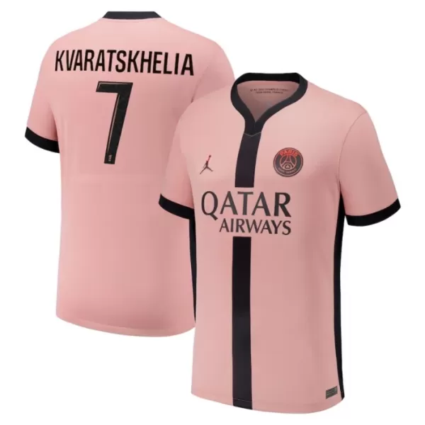 Paris Saint-Germain Kvaratskhelia 7 Shirt Heren Derde 2024/25 Paris Saint-Germain Kvaratskhelia 7 Shirt Heren Derde 2024/25