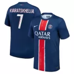 Paris Saint-Germain Kvaratskhelia 7 Shirt Heren Thuis 2024/25
