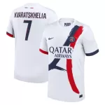Paris Saint-Germain Kvaratskhelia 7 Shirt Heren Uit 2024/25