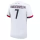 Paris Saint-Germain Kvaratskhelia 7 Shirt Heren Uit 2024/25