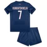 Paris Saint-Germain Kvaratskhelia 7 Tenue Kind Thuis 2024/25