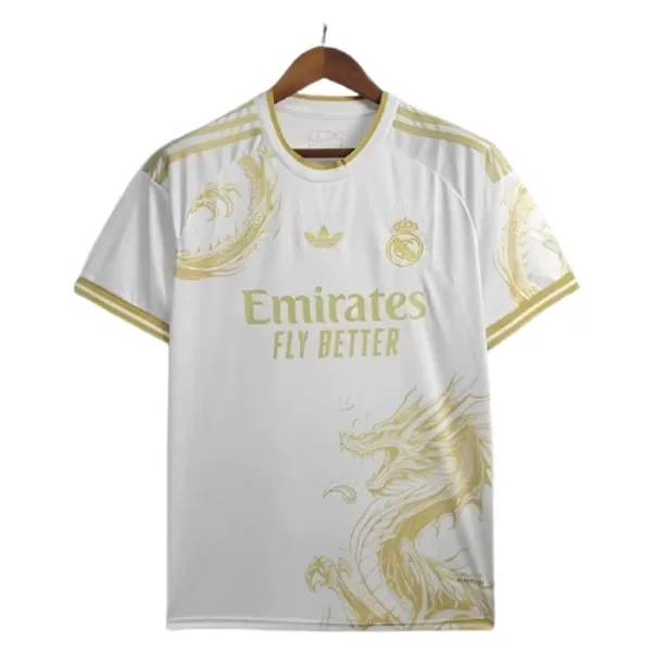 Real Madrid Dragon Shirt Heren 2024/25 Witte - Speciaal Real Madrid Dragon Shirt Heren 2024/25 Witte - Speciaal