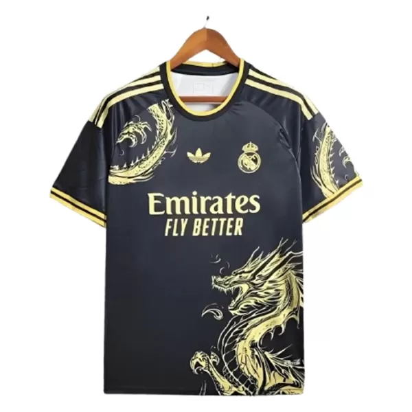 Real Madrid Dragon Shirt Heren 2024/25 Zwarte - Speciaal Real Madrid Dragon Shirt Heren 2024/25 Zwarte - Speciaal