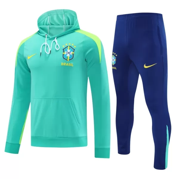 Brazilië Trainingssweaterset Heren 2024/25 Groene Brazilië Trainingssweaterset Heren 2024/25 Groene