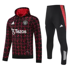 Manchester United Hoodie Trainingssweaterset Heren 2024/25 Rode