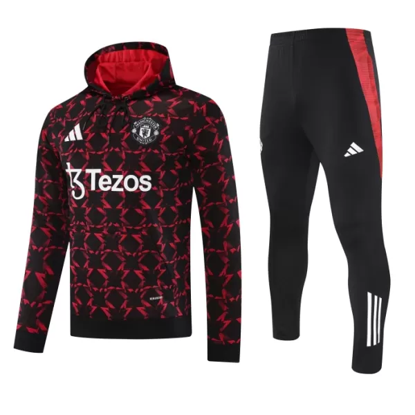 Manchester United Hoodie Trainingssweaterset Heren 2024/25 Rode Manchester United Hoodie Trainingssweaterset Heren 2024/25 Rode