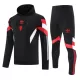 Manchester United Hoodie Trainingssweaterset Heren 2024/25 Zwarte Manchester United Hoodie Trainingssweaterset Heren 2024/25 Zwarte
