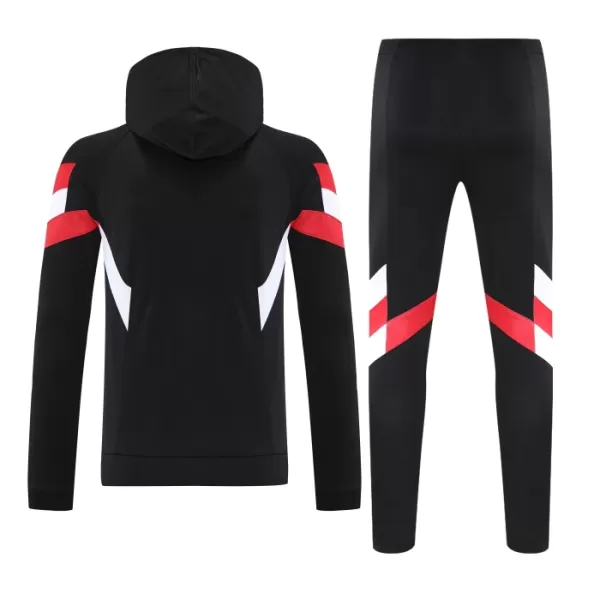 Manchester United Hoodie Trainingssweaterset Heren 2024/25 Zwarte