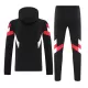 Manchester United Hoodie Trainingssweaterset Heren 2024/25 Zwarte