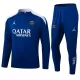 Paris Saint-Germain Trainingssweaterset Heren 2024/25 Kwartrits Blauwe Paris Saint-Germain Trainingssweaterset Heren 2024/25 Kwartrits Blauwe