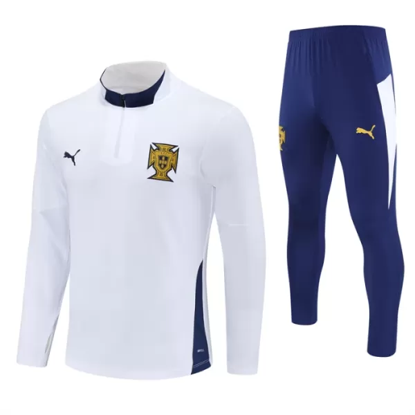 Portugal Trainingssweaterset Heren 2024/25 Kwartrits Witte Portugal Trainingssweaterset Heren 2024/25 Kwartrits Witte