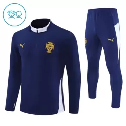 Portugal Trainingssweaterset Kind 2024/25 Kwartrits Grijze Portugal Trainingssweaterset Kind 2024/25 Kwartrits Grijze