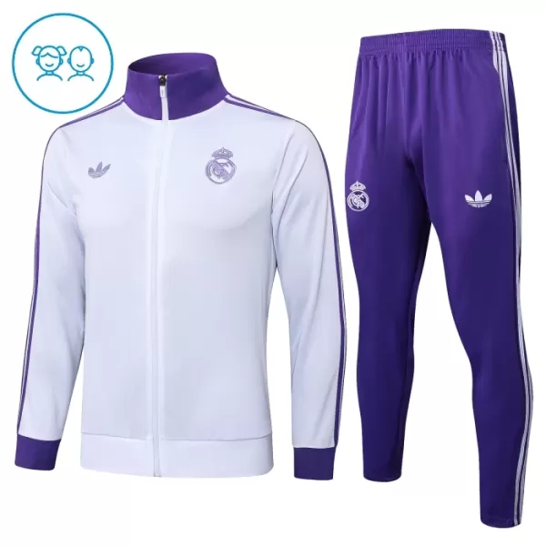 Real Madrid Trainingsjack Pak Kind 2024/25 Witte Real Madrid Trainingsjack Pak Kind 2024/25 Witte