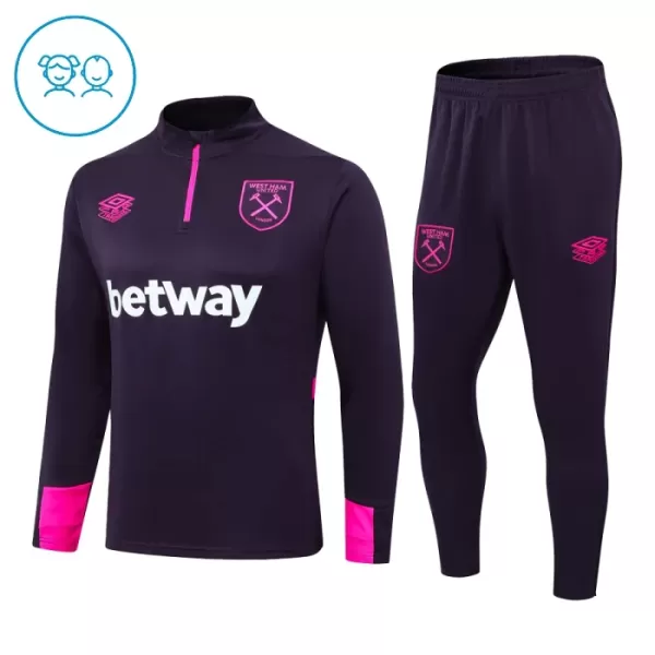 West Ham United Trainingssweaterset Kind 2024/25 Kwartrits West Ham United Trainingssweaterset Kind 2024/25 Kwartrits