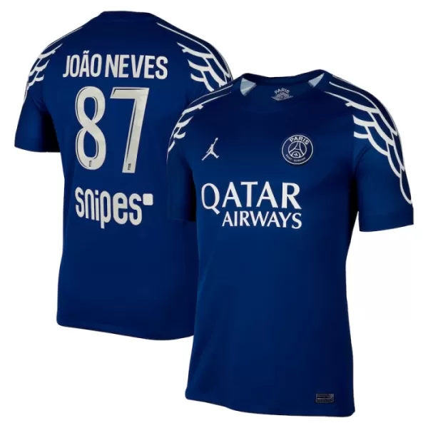 Paris Saint-Germain Joao Neves 87 Shirt Heren Vierde 2024/25 Paris Saint-Germain Joao Neves 87 Shirt Heren Vierde 2024/25