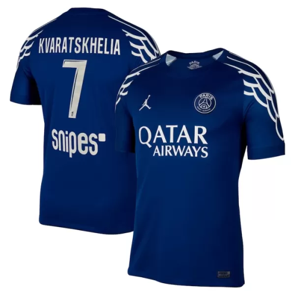 Paris Saint-Germain Kvaratskhelia 7 Shirt Heren Vierde 2024/25 Paris Saint-Germain Kvaratskhelia 7 Shirt Heren Vierde 2024/25